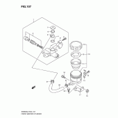 Схема вузла: Передній гальмівний циліндр (Sv650sl2 e24) для Suzuki SV650