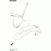 Схема узла: Переднее крыло для Suzuki DR-Z125 DR-Z125