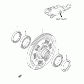 Схема вузла: Демпферна муфта для Suzuki AN650 Burgman (EU analogue of SkyWave)