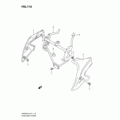 Схема узла: Накладка фары (Gsf650ual2 e21) для Suzuki GSF650 Bandit