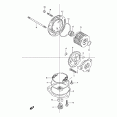 Схема узла: Масляный насос для Suzuki TU125