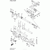 Схема узла: Копирный вал & Вилки & Вал переключения для Suzuki GW250 Inazuma