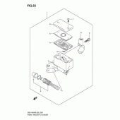Схема узла: Передний тормозной цилиндр для Suzuki GSX1400