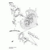 Схема узла: Заднее колесо для Suzuki DR-Z400 DR-Z400SM