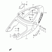 Схема вузла: Бічні панелі (Model x) для Suzuki TL1000