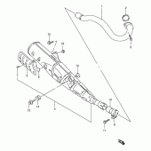 Схема вузла: Вихлопна система для Suzuki DR125