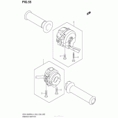 Схема узла: Пульт управления рулевой (Gsx1300Ral4 E33) для Suzuki GSX1300 Hayabusa