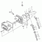 Схема узла: Задний фонарь (Стоп-сигнал) (E26) для Suzuki TS125