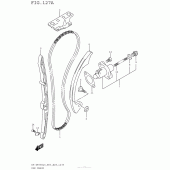 Схема вузла: Ланцюг ГРМ & Натягувач & Заспокоювач для Suzuki DR-Z400 DR-Z400S