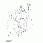 Схема узла: Топливный бак (Model y/k1) для Suzuki UC125 Epicuro