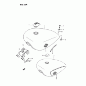Схема узла: Топливный бак (Model k/l/m/n) для Suzuki VS1400 Intruder 1400