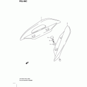 Схема вузла: Опори пасажира (Model l0) для Suzuki UH125 Burgman