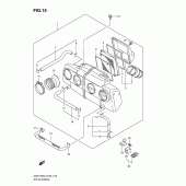 Схема вузла: Повітряний фільтр для Suzuki GSF1250 Bandit
