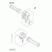 Схема узла: Пульт управления рулевой (Model k9 p37, model l0) для Suzuki DL650 V-Strom