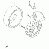 Схема узла: Статор & Ротор для Suzuki TL1000
