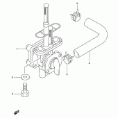 Схема узла: Топливный кран для Suzuki GZ250 Marauder