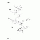 Схема узла: Подставка для Suzuki EN125