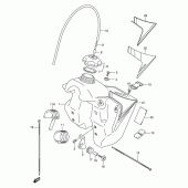 Схема вузла: Паливний бак (Model k1/k2/k3) для Suzuki RM250