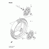 Схема узла: Переднее колесо для Suzuki DL1000 V-Strom