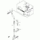Схема вузла: Передній гальмівний циліндр Suzuki RV125