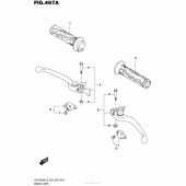 Схема вузла: Ручки керма для Suzuki GSX1300 Hayabusa