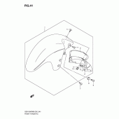 Схема вузла: Переднє крило для Suzuki GSX1300 Hayabusa