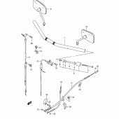 Схема узла: Руль & Тросики (Model k5) для Suzuki VS800 Intruder 800