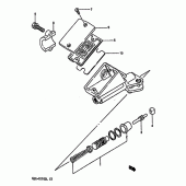 Схема вузла: Головний циліндр зчеплення для Suzuki GSX-R1100