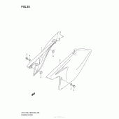 Схема узла: Боковые панели для Suzuki DR-Z125 DR-Z125