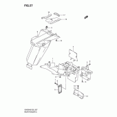 Схема узла: Заднее крыло (Without abs) для Suzuki SV650