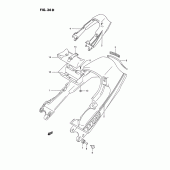 Схема узла: Задний подседельный обтекатель (Model n/p/r) для Suzuki GSX1100