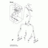 Схема вузла: Передні гальмівні циліндри (Model k5/k6) для Suzuki VL1500 Boulevard C90T