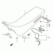 Схема узла: Сиденье для Suzuki DR800