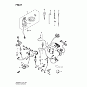 Схема узла: Электропроводка (Gsx650fual1 e21) для Suzuki GSX650