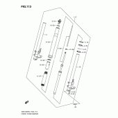 Схема вузла: Передня вилка для Suzuki GSX1300 Hayabusa