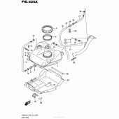 Схема вузла: Паливний бак для Suzuki AN650 Burgman (EU analogue of SkyWave)