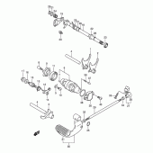 Схема вузла: Копірний вал & Вилки & Вал перемикання для Suzuki VL250 Intruder LC