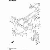 Схема узла: Рама (Dr200Sl5 E03) для Suzuki DR200 DR200S