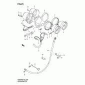 Схема узла: Спидометр & Тахометр (Model k3) для Suzuki GS500