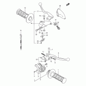 Схема вузла: Ручки керма (Model k1) для Suzuki DR200 DR200SE