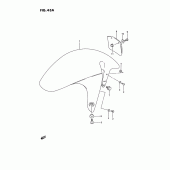 Схема вузла: Переднє крило (Model r/s) для Suzuki GSX-R750