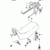 Схема узла: Сиденье для Suzuki DR650 DR650R