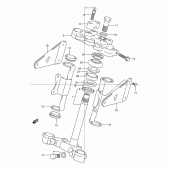 Схема узла: Рулевая траверса для Suzuki TU125