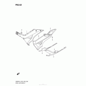 Схема вузла: Нижні молдинги (Спідниці) для Suzuki AN650 Burgman (EU analogue of SkyWave)