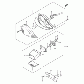 Схема узла: Задний фонарь (Стоп-сигнал) для Suzuki UC150 Epicuro