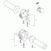 Схема вузла: Пульт управління рульовий (Sv650sx/sux/sy/suy/sk1/suk1/sk2/suk2) для Suzuki SV650