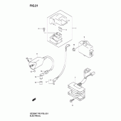 Схема узла: Электрооборудование для Suzuki GZ250 Marauder