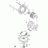 Схема вузла: Масляний насос для Suzuki GZ125 Marauder