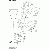 Схема вузла: Накладка паливного бака (Gsx-R1000Al6 E28) для Suzuki GSX-R1000