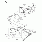 Схема вузла: Бічна кришка для Suzuki RM-Z250